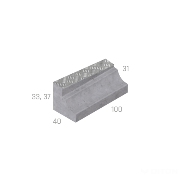 EDISHOP - 24152110101 zast obrubnik bus nabeh pravy 370 310 prirodni per 001 1